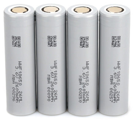 2600mAh 리온 실린더 재충전 배터리 18650 리온 낮은 온도