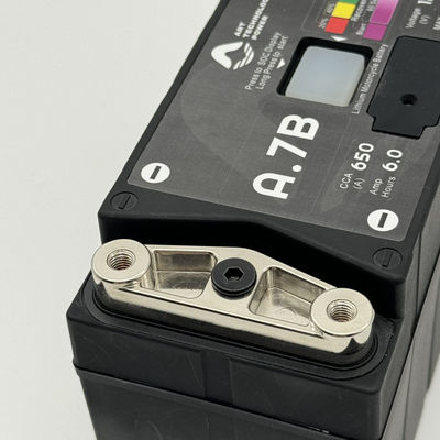 검은색 LiFePO4 12V 오토바이 시작 배터리 A7BS 650 피크 CCA