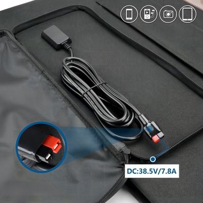 야외 여행 필수 300W 전원 공급용 접이 가능한 단결성 태양 전지 패널
