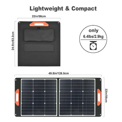 2.2kg 맞춤형 요청 태양광 발전소 60W 미니 홈 캠핑 접히는 패널