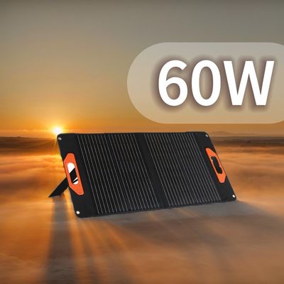 소형 모노 60W 태양 전지 패널 2.2kg 폴더블 태양 전지 패널 충전기