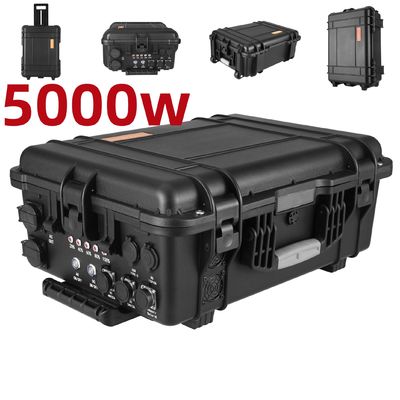 비상 이동 전력 발전소 5000W ABS 합금 껍질 재료 및 태양 충전기