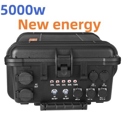 5000W AC 출력 휴대용 태양광 발전소 비상 발전기 재충전 가능한 인버터 전원 은행 110V/220V
