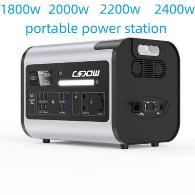 휴대용 비상 전원 공급 2200W 가정용 야외 활동용 에너지 저장 장치