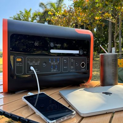 태양광 패널 발전소 2200W 휴대용 발전기 AC/DC 230V 출력 전력 은행