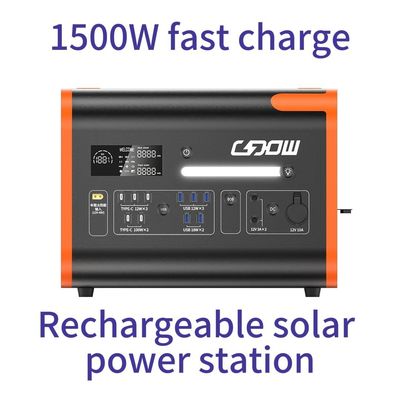 휴대용 태양광 발전소 가족 및 비상용 2200W LiFePO4 배터리 발전기