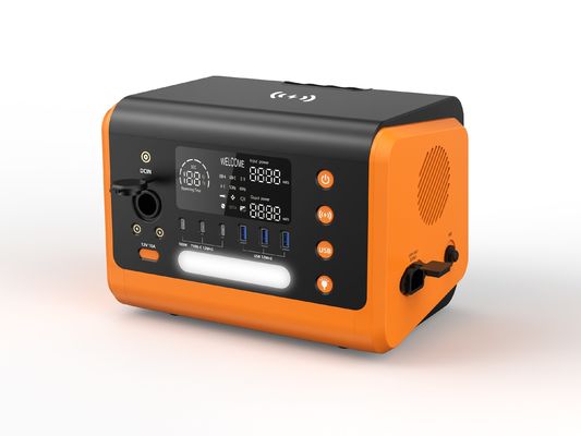 무선 충전 및 LiFePO4 배터리와 함께 다단계 600W 휴대용 전원 공급 장치