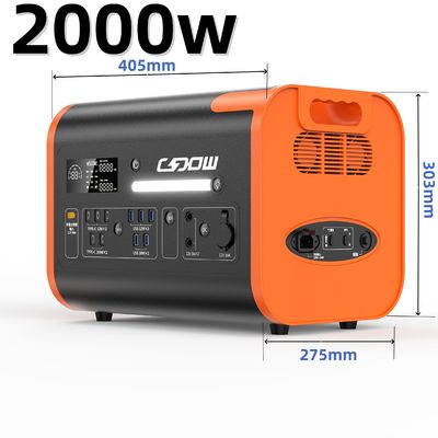 USB 충전 및 태양 전지를 위한 모든 소켓 타입 2000W 에너지 저장용 휴대용 발전기