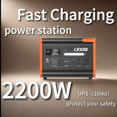 4400W 피크 파워 BMS 보호 및 순수 시노파와 함께 휴대용 태양 전력 발전소