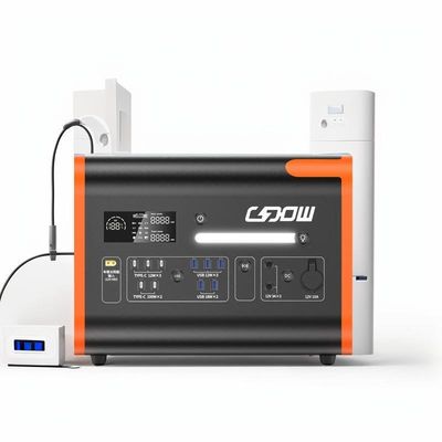 독일 2000W 2048wh AC-DC 출력 플러그 전기 휴대용 휴대용 리?? 발전소 태양 발전기