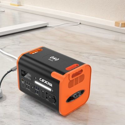흑색, 주황색 2200W/2048wh 에너지 저장 전원 공급 리?? LiFePO4 배터리 휴대용 발전기 태양전지 모바일 발전소