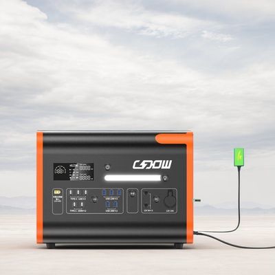 흑색, 주황색 2200W/2048wh 에너지 저장 전원 공급 리?? LiFePO4 배터리 휴대용 발전기 태양전지 모바일 발전소