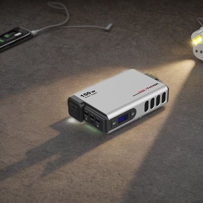 150W 110V 220V 휴대용 발전소 비상 백업용 AC 출력