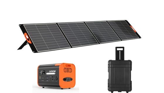 블랙 파워 태양 전지 패널 400W 야외 가정용 접이식 태양 전지 패널