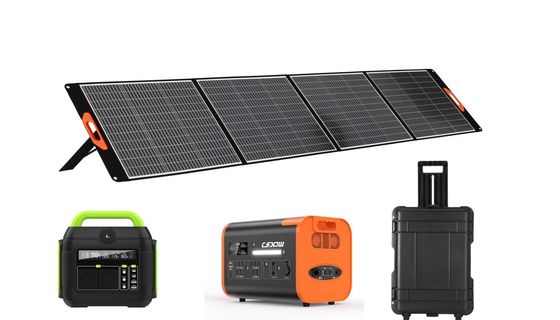 블랙 파워 태양 전지 패널 400W 야외 가정용 접이식 태양 전지 패널