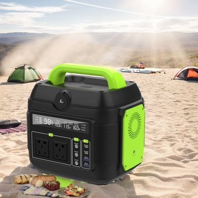600W 에너지 저장 300W 배터리 뱅크와 200W 태양 전지 충전기와 함께 긴급 이동 전원 공급