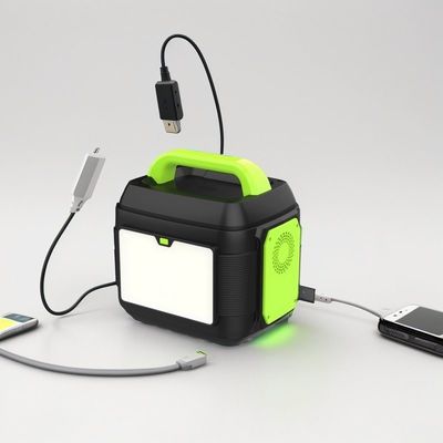 600W 에너지 저장 300W 배터리 뱅크와 200W 태양 전지 충전기와 함께 긴급 이동 전원 공급