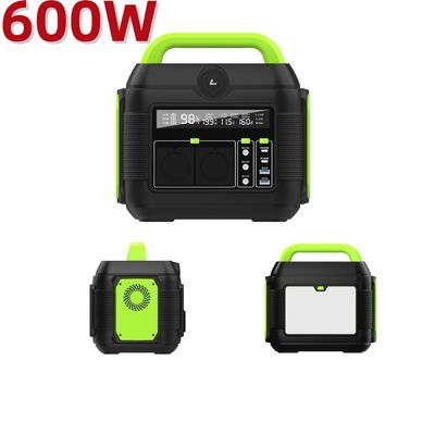 258*212*249mm 야외 가정용 600W 발전소 태양광 충전 576wh 용량