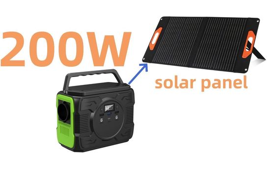200W 휴대용 재충전 배터리 캠핑 전력 발전소 태양 발전기 S2X-173