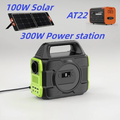 300W AC DC 태양 발전기용 휴대용 이동 전력 발전소