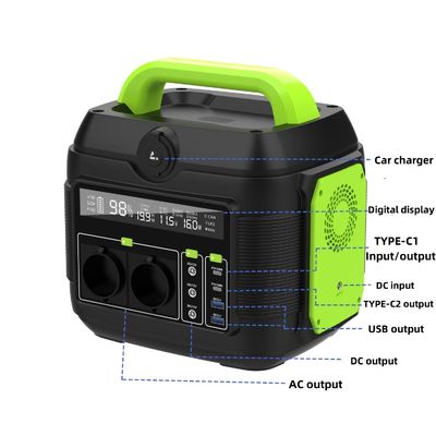 258*212*249mm EU AC 소켓 600W/576wh 모바일 파워 미니 휴대용 리?? 배터리 발전기