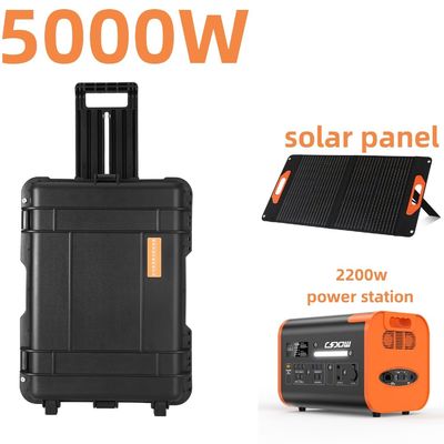 야외용 휴대용 태양광 발전기 8000W 최고 전력 6-7시간 충전 시간