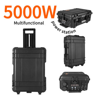 LiFePO4 DC에서 AC 전력 2000W 캠핑용 태양 전지 발전기 4800wh 명목 용량