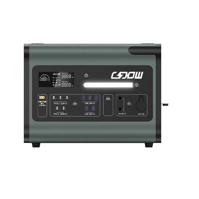 휴대용 태양광 발전소 2000W 재충전 가능한 휴대 전화 충전기 AC 출력 220V 야외 비상 RV 발전기