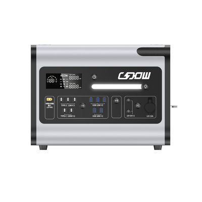 휴대용 태양광 발전소 2000W 재충전 가능한 휴대 전화 충전기 AC 출력 220V 야외 비상 RV 발전기