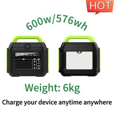 MPPT 조용한 휴대용 발전소 리?? 배터리 600W 태양 발전기