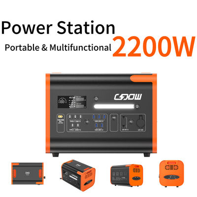 가정용 휴대용 발전소 2200W 고전력 태양 발전기