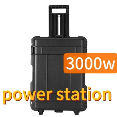 3000W 휴대용 에너지 저장력 발전소 검은색 사용자 정의 CE.Un38.3 인증