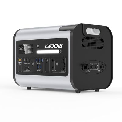 태양광 발전소 220V AC 출력 휴대용 전원 공급 장치 블랙 출력 주파수 50/60Hz