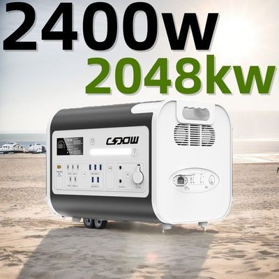 2400W2048wh 에너지 저장 시스템 휴대용 발전소 태양 발전기 급전하 1500W 무선 15W