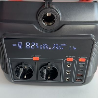 600W AC 출력 휴대용 발전소 동아시아 수출 태양 에너지 저장 시스템