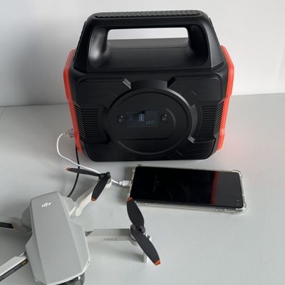 야외 리?? 배터리 에너지 저장 배터리 300W 휴대용 발전소 MPPT
