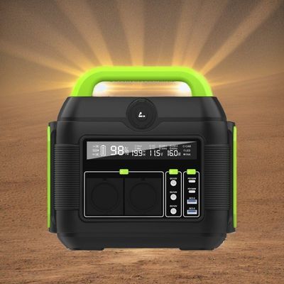 600W 전력 발전소 전력 은행 리?? 배터리 공개 캠핑용 액체 결정 디스플레이