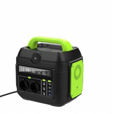600W 리?? 배터리와 휴식용 팩을 갖춘 야외 태양광 충전 휴대용 발전소