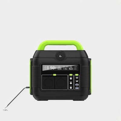 600W 리?? 배터리와 휴식용 팩을 갖춘 야외 태양광 충전 휴대용 발전소