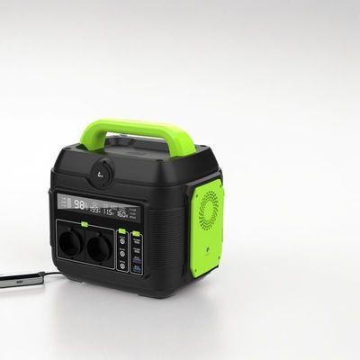 600W 리?? 배터리와 휴식용 팩을 갖춘 야외 태양광 충전 휴대용 발전소