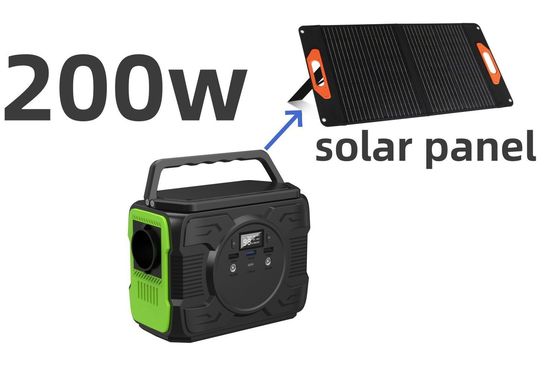 200W AC 출력 태양 전지 패널 충전 및 LED 조명