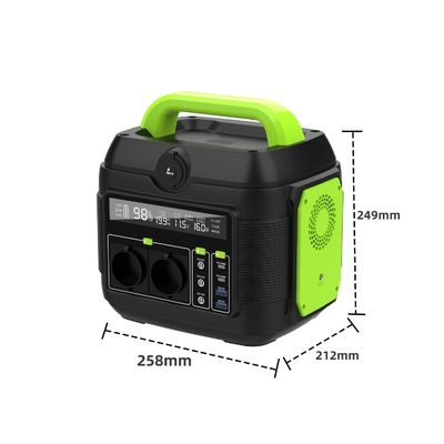 Un AC 소켓 600W 재충전 가능한 조명 휴대용 모바일 발전소 태양 발전기