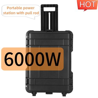 야외 전력 솔루션용 6000W 최고 전력 다기능 휴대용 태양 발전기
