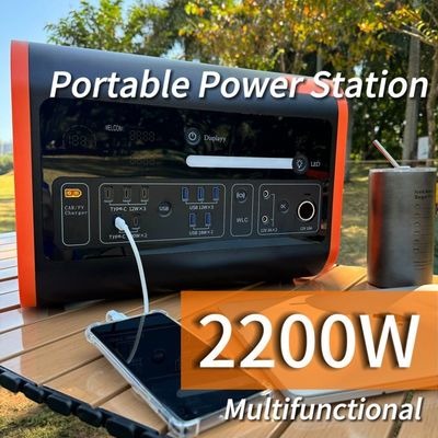 AC 순수 시노파 출력 2200W/2048wh/40ah 태양 발전기 캠핑 휴대용 발전소