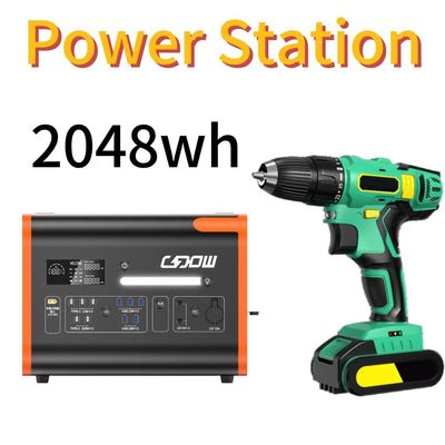 오버로드 보호 기능과 LiFePO4 배터리로 2200W 캠핑 태양 발전기