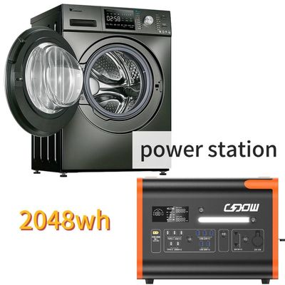 2200W/2048wh 높은 온도 휴대용 비상 이동 전력 발전소 LiFePO4