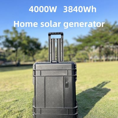 야외 에너지 저장 LiFePO4 배터리 4000W 휴대용 태양 전지 패널 캠핑 발전소