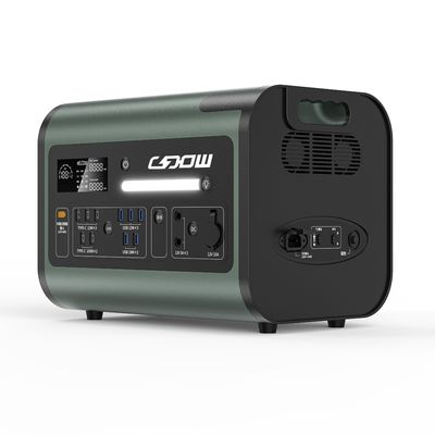 800W 태양 전지 충전 야외 피크닉 전력 모바일 2200W 전력 발전소 테이프 디스플레이