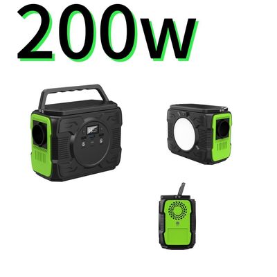 높은 이동성 휴대용 태양광 발전소 4W LED 라이트 고정 및 200W 출력
