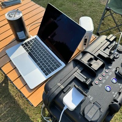 폭발 방지 LED 라이트 LiFePO4 리?? 배터리 휴대용 모바일 전원 공급 3000W